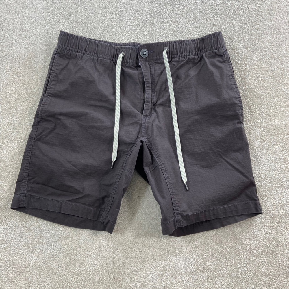 Vuori Ripstop Shorts Men Medium Purple Elastic Waist Hiking Utility